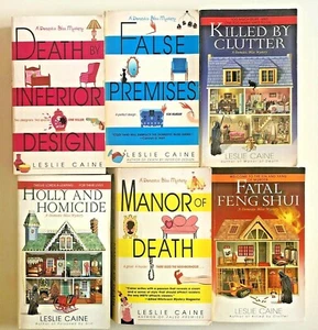 X6Lot A domestic Bliss Mystery Death By Inferior ....Paperbacks By Leslie Caine - Picture 1 of 2