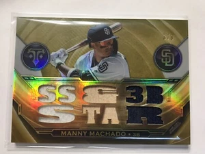 2019 Topps Triple Threads Manny Machado Triple Threads Relics GOLD 3/9 TTR-MM - Picture 1 of 2