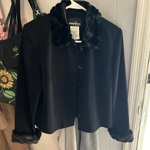 Positive Attitude Womens Size 6 Petite Blazer Jacket Multicolor - Picture 1 of 4