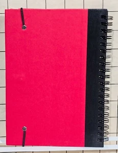 Xerox Spiral Notebook Red Black Eco-Friendly w Pen Lined Pages Office - Picture 1 of 4