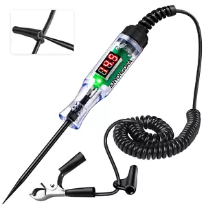 Automotive Test Light with 3-48V LED Digital Display, Automotive Circuit Tester - Picture 1 of 12