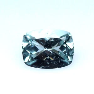 1.60Ct Natural Aquamarine Cushion Faceted Loose Gemstone Blue Aquamarine Stone - Picture 1 of 3