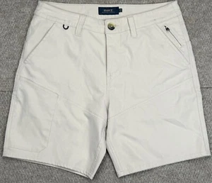 Roark Herren lange Straße robuste Stretch beige Shorts Größe 30 (eigentlich 30x7,5) - Bild 1 von 7