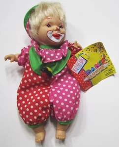 Gigo Spielzeug Sitzsack Kinder Clown Beanie Kind Kleinkind Neu mit Etikett blond Junge Lächeln Sammlerstück - Bild 1 von 2