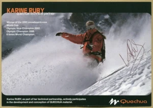 Karine Ruby (1978-2009) - Championne de snowboard - Photo signée - 2003 - JO - Picture 1 of 1