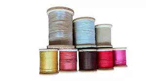 Sewing Wooden Spools VTG Thread Mixture 7+1 Sewing Crafts Multicolors - Picture 1 of 5