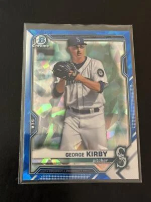 2021 Bowman Sapphire Edition #BCP-117 George Kirby Seattle Mariners - Image 1 of 2
