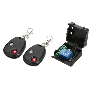 2xSmart Home 433 Mhz DC 12V 1 CH Drahtloser Fernschalter Relais Empfänger Sender - Bild 1 von 12