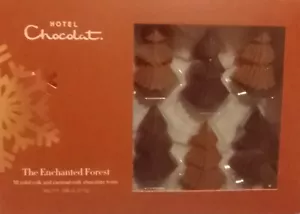 Hotel Chocolat ~ The Enchanted Forest ~ 10 Solid Milk And Caramel Trees -110g - Picture 1 of 2