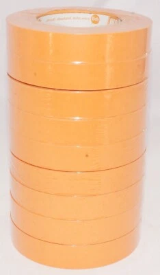 9 rollos de cinta adhesiva naranja de alta temperatura de 1" OM2455 IPG americana Foto 1 de 4