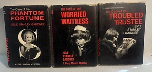 3 book lot HCDJ Erle Stanley Gardner - c1960s, Perry Mason Mysteries- G9 - Picture 1 of 15