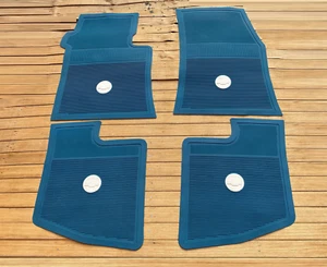 For Chevrolet impala interior Floor Mats mat rubber Blue Set of4 1959-60 - Picture 1 of 3
