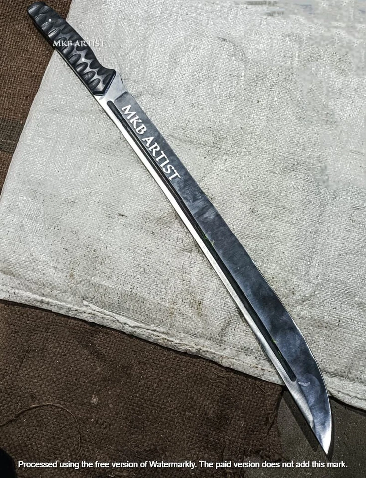 CUSTOM HANDMADE Katana Japanese Samurai Sword Folded Steel Real Sharp Blade - Image 1 of 1