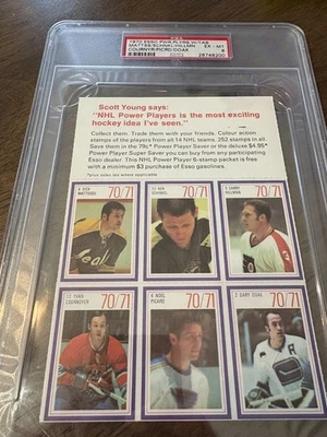 1970 Esso Power Players W/TAB PSA 6 Yvan Cournoyer Picard Doak Hillman Rare - Image 1 of 2