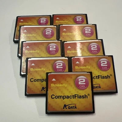 9 ADATA 2GB Compact Flash Memory Cards - Image 1 of 4