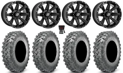 Sedona Sparx 14" Wheels Black 28" Lynx SXS Tires Sportsman 550 850 1000 - Image 1 of 4