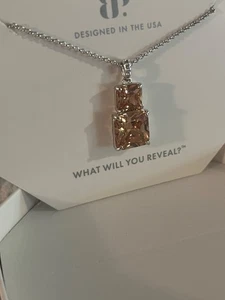 Bomb Party RBP7865 'Endless Sparkles' Smokey Topaz Rhodium Plating - Picture 1 of 4