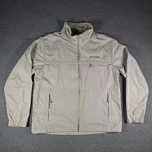 Columbia Jacket Mens XL Beige Omni Shield Softshell Full Zip Water Repellant - Picture 1 of 16