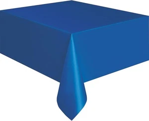 Royal Blue Solid Rectangular Plastic Table 54&quot; x 108&quot;,  - Picture 1 of 6