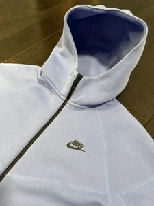 Sudadera con capucha Nike Tech polar cremallera completa azul polar para hombre talla mediana FB7921-450 - Imagen 1 de 6