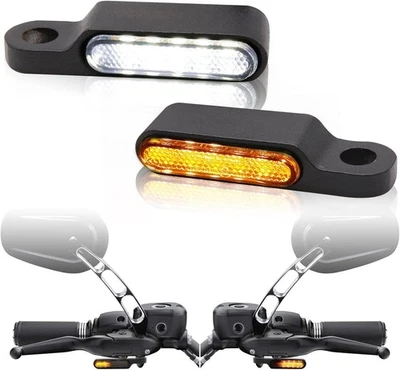 2xHandlebar LED Turn Signals Blinker Running Light For Harley Sportster 1200 883 Foto 1 de 4
