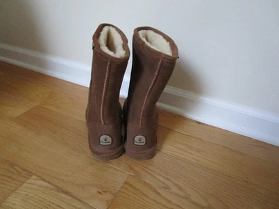 Bearpaw зимние ботинки каштана Ева размер 8 замши овчины подкладка новый - Изображение 1 из 4