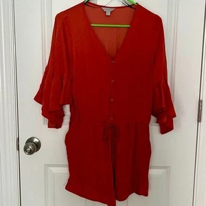 Belle Sky XS Raw Silk Romper - Picture 1 of 4