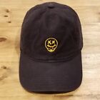 Smiley Face Skull Hat Cap Strap Back Black Yellow Logo Casual Cotton Dad