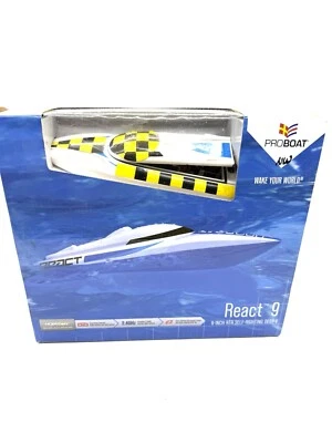 ProBoat React 9 Micro Rc Boat Brushed Rare White Untested - Image 1 of 4