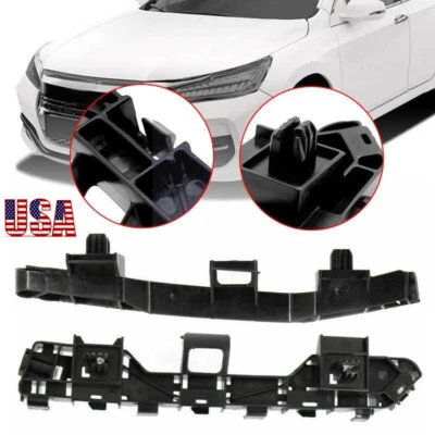 Juego de par de soportes de parachoques delanteros de plástico para Honda Accord 2013 2014 2015 2016 2017 Foto 1 de 4