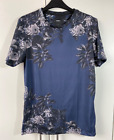 Burton Menswear London T-shirt  Size Small Blue Floral