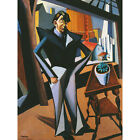 Tihanyi Man Standing At Window Neoimpressionist Painting Extra Large Art Poster