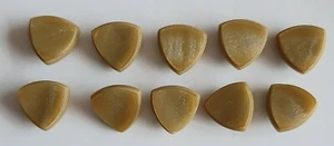 10 x 12mm Light Olive Triangle Shank Buttons - FM842 - Picture 1 of 1