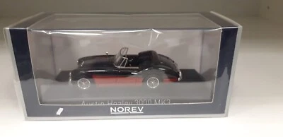 Norev Austin Healey 3000 MK3 black & red 1964 1/43 070014 - Immagine 1 di 3