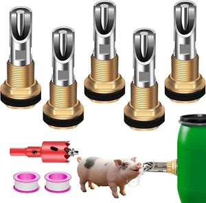 Pezón de agua de cerdo, riego de pezón de cerdo para kit de barril, bebederos automáticos de pezón de cerdo - Imagen 1 de 5