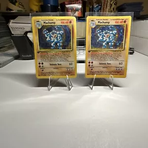 1. Auflage Machamp 8/102 Basisset unbegrenzt Holo selten WoTC Pokémon 1999 HP (x2) - Bild 1 von 7