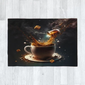 Interstellar Coffee IV Blanket 120cm x 175cm, Space Elixir Cosmic Caffeine Drink - Picture 1 of 6