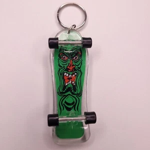 Vtg 90s Rob Roskopp Santa Cruz Green Monster Rad Skateboard Bootleg Keychain - Picture 1 of 4