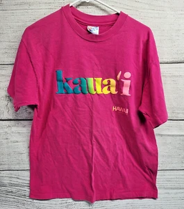 Vintage 1991 Kauai Hawaii Night Owl Customs Single Stitch T-Shirt Hanes Large - Picture 1 of 6