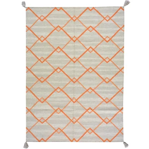 Hand-Woven Flatweave Reversible Kilim Dhurrie Wool Rug (Size 5.0 X 7.1) Brral-38 - Picture 1 of 10