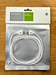 APPLE iPod Thin FireWire Cable 6 to 6 pin Connector M8707G/A 1.8 Meter - Afbeelding 1 van 2