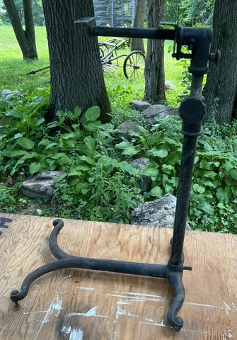 Antique Cast Iron Tilt Table Bedside Drafting Industrial Base Hospital ￼Repair Cover