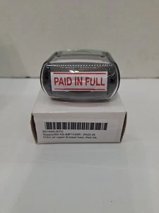 NEW Supply360 -Paid In Full Stamp with Red Ink, Heavy duty upper and lower bars - Picture 1 of 2
