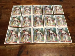 15 1982 TOPPS VINTAGE BASEBALL CARD LOT - #252 FRED LYNN IN ACT EXMT OR BETTER - Picture 1 of 2