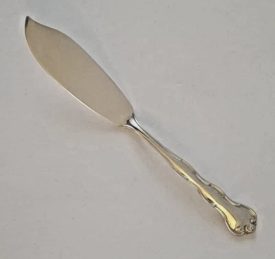 Cuchillo de mantequilla maestro de mango plano de plata de ley - Gorham, Rondo 6 7/8 pulgadas Foto 1 de 3