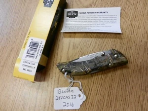 2016 Buck Bantam 284CMS32 Mid Lock Knife Muddy Water  Camo Color 3 3/4" USA - Picture 1 of 3