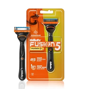 Gillette Fusion Power Razor Shaving Men, Duracell Battery, Preloaded Blade - Picture 1 of 7