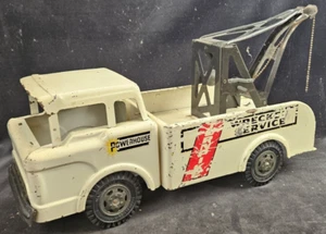 1960's Marx Powerhouse Pressed Steel Chevrolet Turnpike Wrecker Truck 18" - Picture 1 of 7