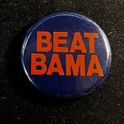 BEAT BAMA  1.25” Pinback  Button Auburn University War Eagle (BLUE)