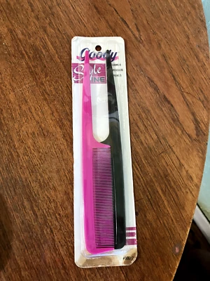 Paquete de 2 peines irrompibles Goody cabello vintage espalda rosa neón NOS 2 NUEVO retro Foto 1 de 2
